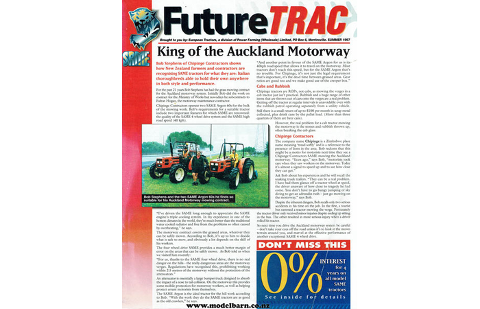 Future Trac Power Farming Brochure 1997