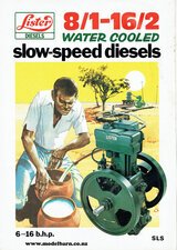Lister 8/1-16/2 Water Cooled Diesels Brochure 1982-other-brochures-Model Barn
