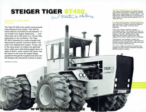 Steiger Tiger III ST-450 Tractor Brochure 1977-other-brochures-Model Barn