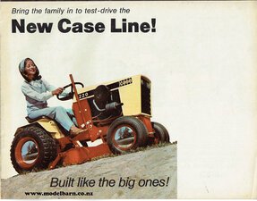 Case New Lawn & Garden Tractors Brochure 1971-case-Model Barn