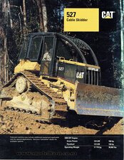 Caterpillar 527 Cable Skidder Brochure 1996-caterpillar-Model Barn