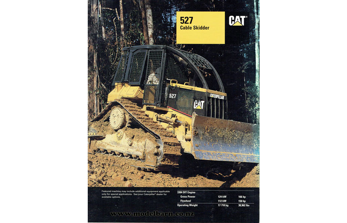 Caterpillar 527 Cable Skidder Brochure 1996