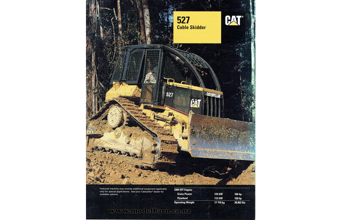 Caterpillar 527 Cable Skidder Brochure 1996