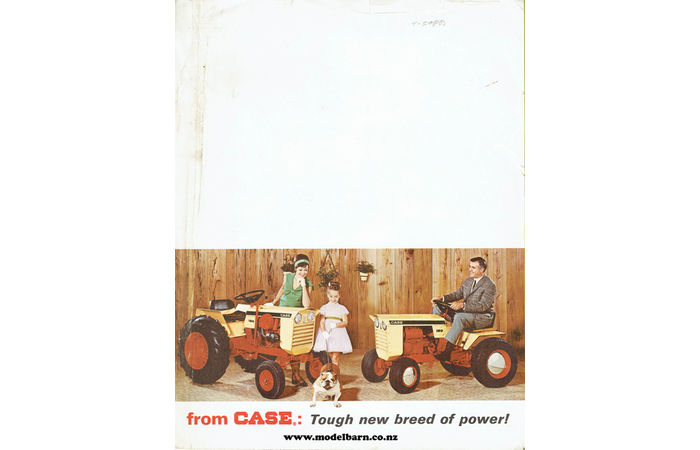 Case New Lawn & Garden Tractors Brochure 1966