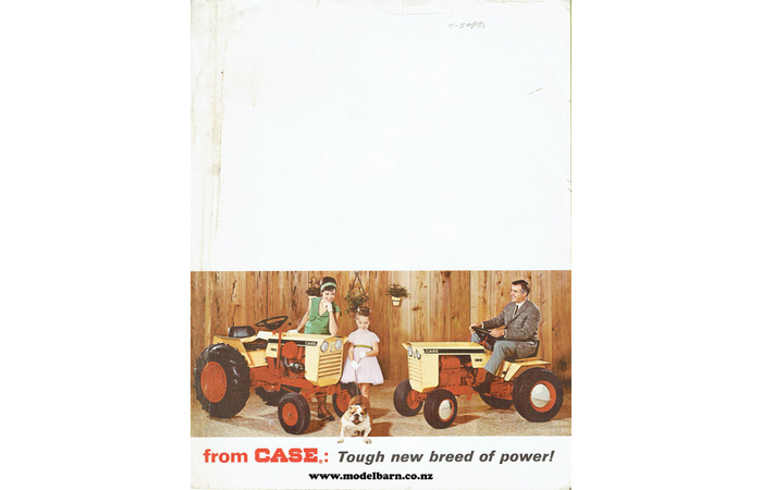 Case New Lawn & Garden Tractors Brochure 1966