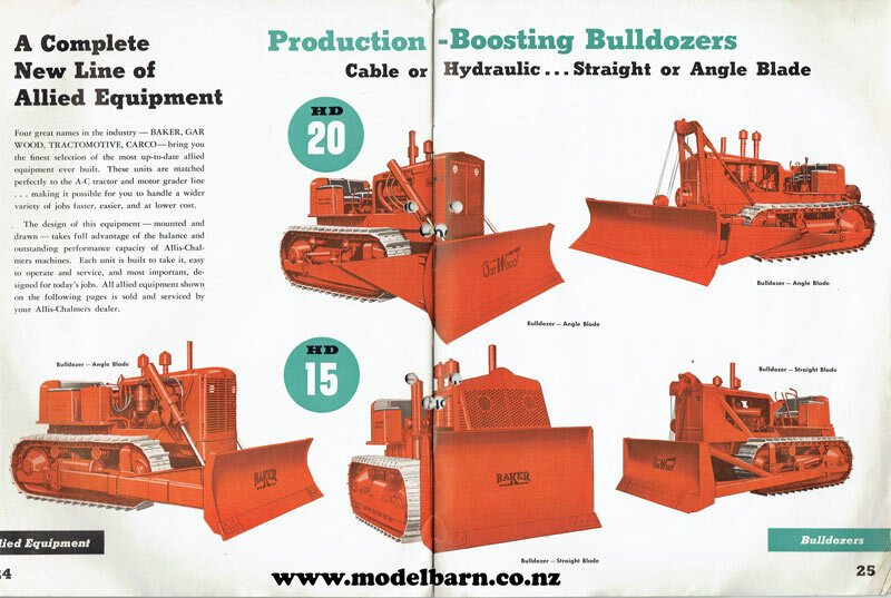 Allis-Chalmers Construction Full Line Catalogue Brochure 1950s