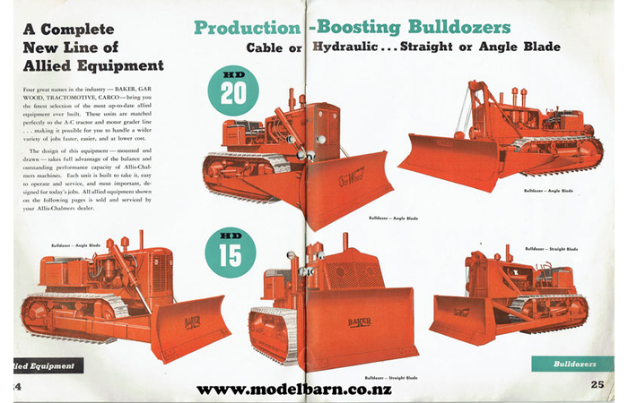 Allis-Chalmers Construction Full Line Catalogue Brochure 1950s