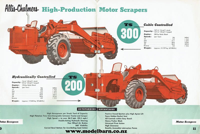 Allis-Chalmers Construction Full Line Catalogue Brochure 1950s