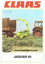 Claas Jaguar 40 Forage Harvester Brochure 1981-claas-Model Barn