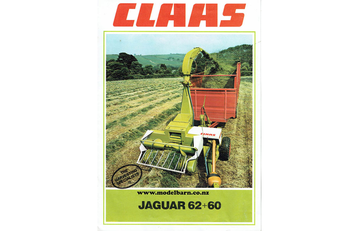 Claas Jaguar 60 & 62 Forage Harvesters Brochure 1982