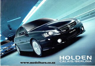 Holden Calais & Berlina Car Brochure 2004-nz-brochures-Model Barn