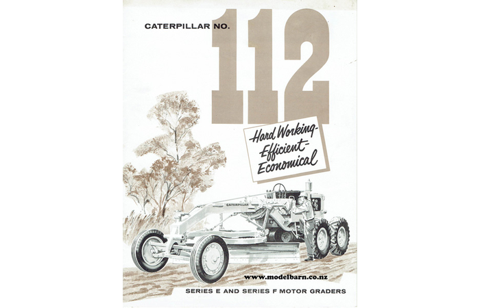 Caterpillar No 112 Motor Grader Brochure 1960s