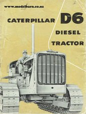 Caterpillar D6 Bulldozer Brochure 1956-caterpillar-Model Barn