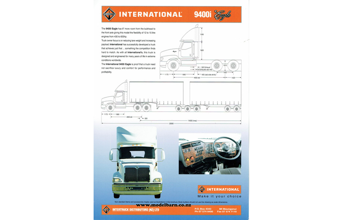 International 9400i Eagle Truck Brochure 2000