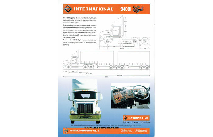 International 9400i Eagle Truck Brochure 2000