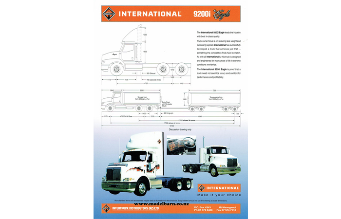 International 9200i Eagle Truck Brochure 2000