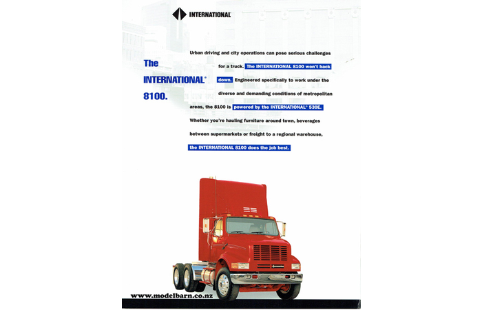 International 8100 Truck Brochure