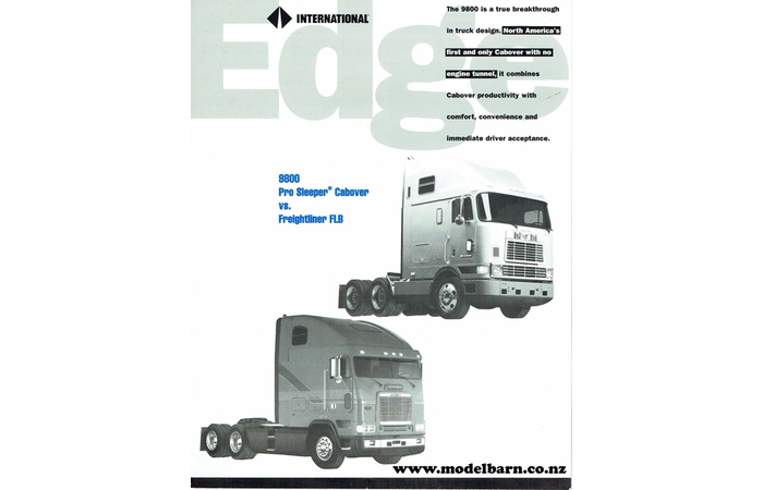 International 9800 COE verses Freightliner FLB Truck Brochure