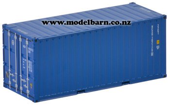 1/50 20ft Metal Shipping Container (Blue)-trailers,-containers-and-access.-Model Barn