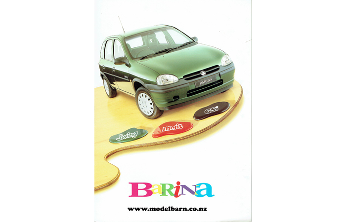 Holden Barina Car Brochure 1996