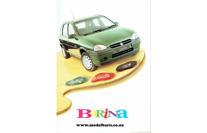 Holden Barina Car Brochure 1996