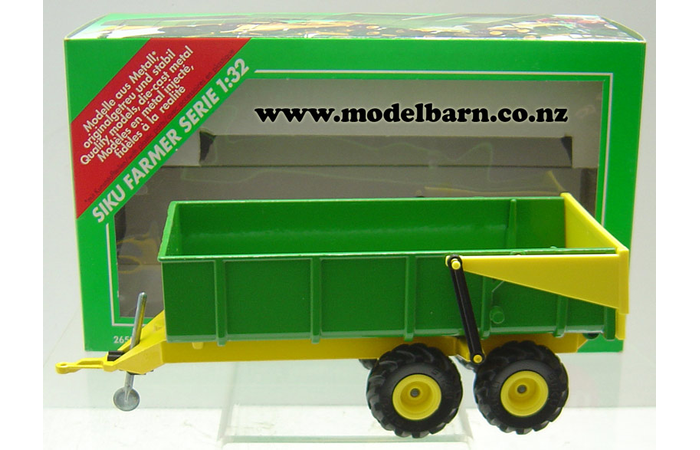 1/32 Tandem Axle Tip Trailer (green & yellow)