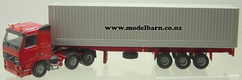 1/50 Volvo FH-12 420 Prime Mover & Semi Trailer (red)-volvo-Model Barn