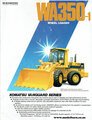 Komatsu WA350-1 Wheel Loader Sales Brochure