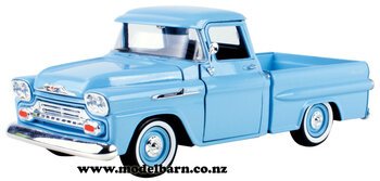 1/24 Chev Apache Fleetside Pick-Up (1958, light blue)-vehicles-Model Barn