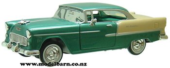 1/24 Chev Bel Air Coupe (1955, green & cream)-chevrolet-and-gmc-Model Barn