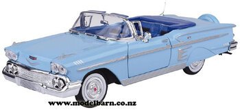 1/24 Chev Impala Convertible (1958, blue)-vehicles-Model Barn