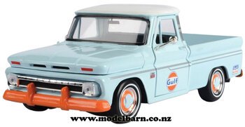 1/24 Chev C10 Fleetside Pick-Up (1966, light blue) "Gulf"-chevrolet-and-gmc-Model Barn