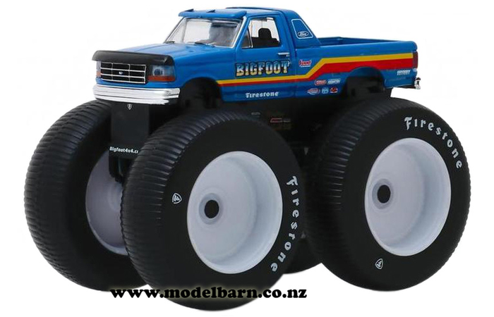 1/64 Ford F-250 Monster Truck (1996, blue) "Bigfoot No 7"