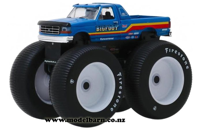 1/64 Ford F-250 Monster Truck (1996, blue) "Bigfoot No 7"