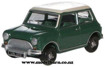1/76 Austin Mini (Almond Green & Old English White)-austin-and-morris-Model Barn