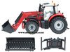 1/32 Massey Ferguson 6616 with Loader & Attachments