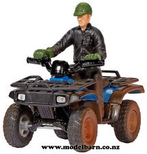 1/32 Farm Quad (blue) with Driver-motorbikes-and-atvs-Model Barn