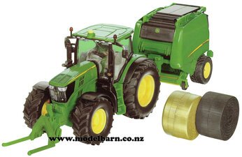 1/32 John Deere 6175R & John Deere 990 Round Baler-john-deere-Model Barn