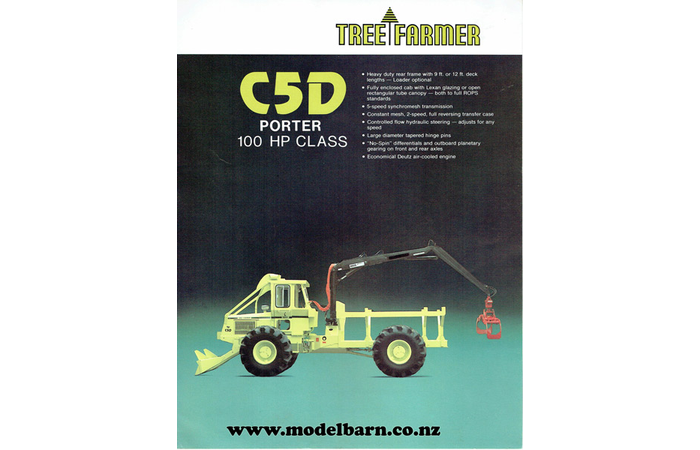 Tree Farmer C5D Forwarder Brochure 1980