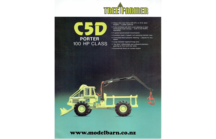 Tree Farmer C5D Forwarder Brochure 1980