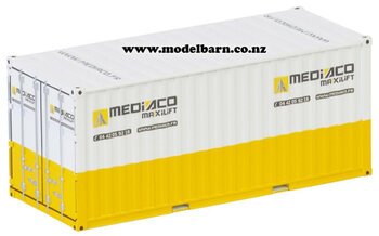 1/50 20ft Metal Shipping Container "MEDIACO"-shipping-containers-Model Barn