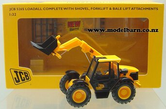 1/32 JCB 526S Loadall Telescopic Loader with Attachments-jcb-Model Barn