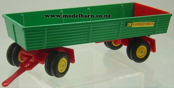 1/32 8-Wheeled Trailer (green & red, unboxed)-other-farm-equipment-Model Barn