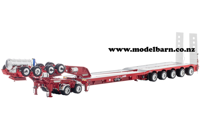 1/50 Drake 2x8 Dolly & 5x8 Drop Deck Low Loader Trailer (red)
