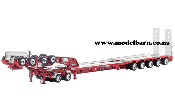 1/50 Drake 2x8 Dolly & 5x8 Drop Deck Low Loader Trailer (red)