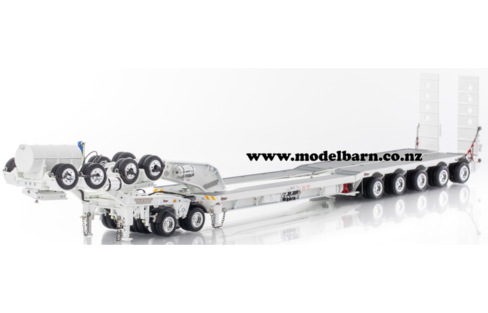 1/50 Drake 2x8 Dolly & 5x8 Drop Deck Low Loader Trailer (white)