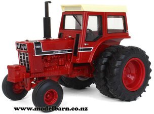 1/32 International 1466 (black stripe) with Cab & Duals-farm-equipment-Model Barn
