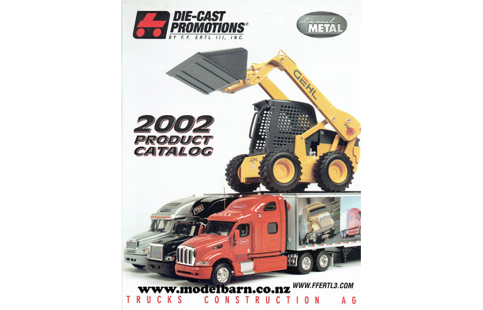 Die-Cast Promotions Trucks, Construction, Ag 2002 Catalogue