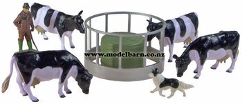 1/32 Friesian Cows Feeder Set-animals-and-figurines-Model Barn