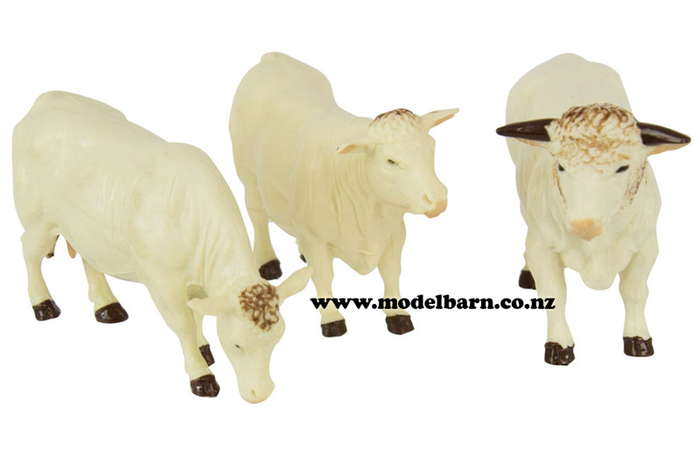 1/32 Charolais Cattle Set (3)